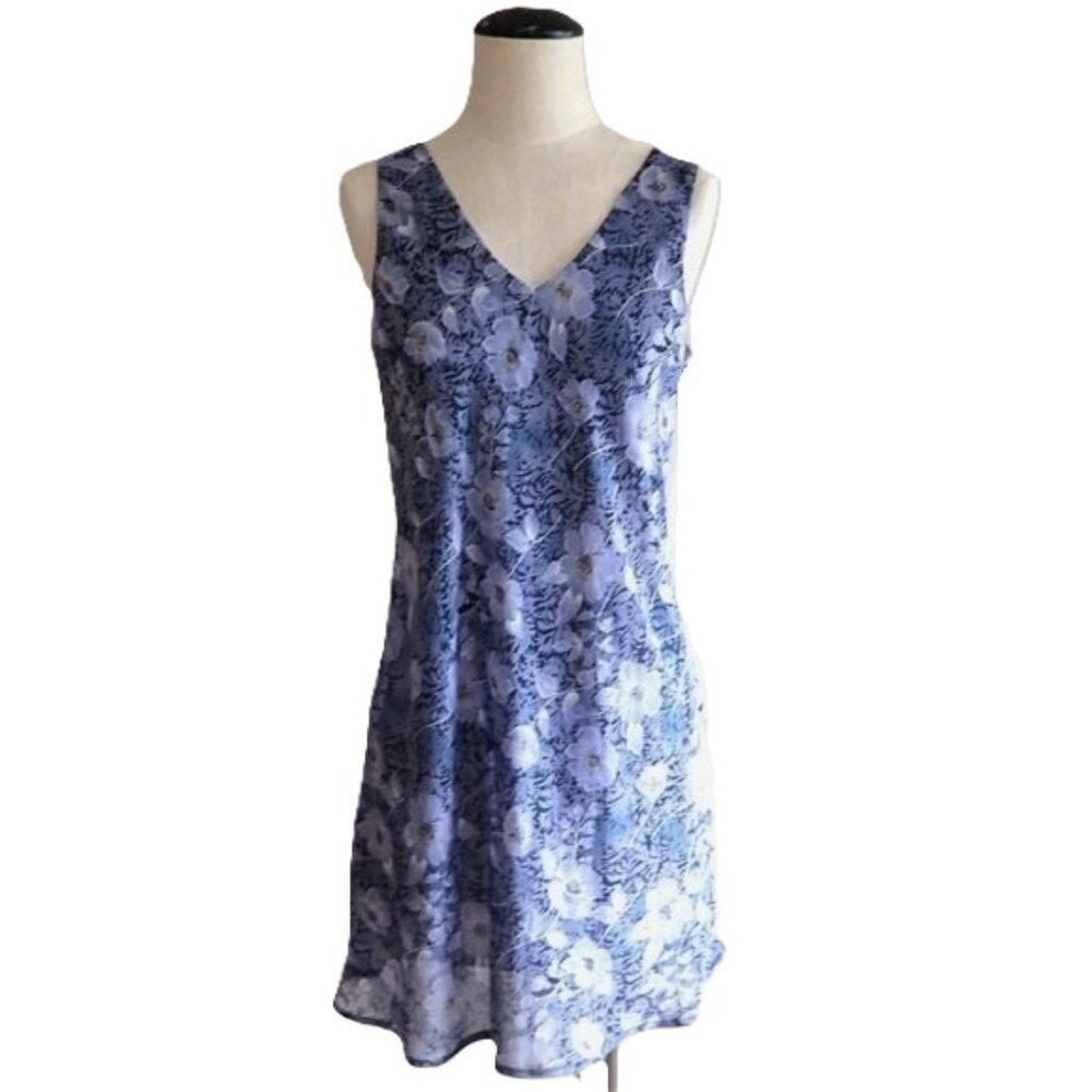 VTG NWT All That Jazz Sleeveless Floral Summer Dress in Lavender S